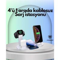 İphone, Apple Watch Ve Airpods İle Uyumlu 4'ü 1 Arada Şarj Ünitesi – Tüm Apple Cihazları Tek Noktada