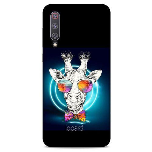 Xiaomi Mi 9 Kılıf FunnyMaX (6) Silikon Kılıf Siyah Zürafa