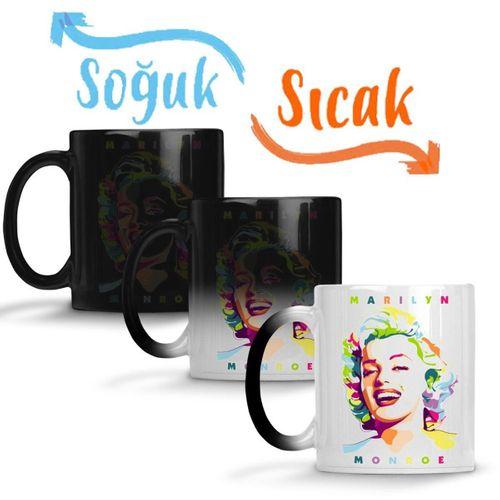 Marilyn Monroe Sihirli Kupa Bardak Porselen