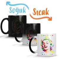 Marilyn Monroe Sihirli Kupa Bardak Porselen