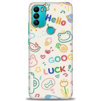 General Mobile GM 21 Plus Kılıf HD Baskılı Kılıf - Goog Luck + Tam Ekran Koruyucu