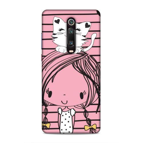 Xiaomi Redmi K20 Pro Uyumlu Kılıf Face'X 24 Darbe Emici Kılıf Kedili Kız