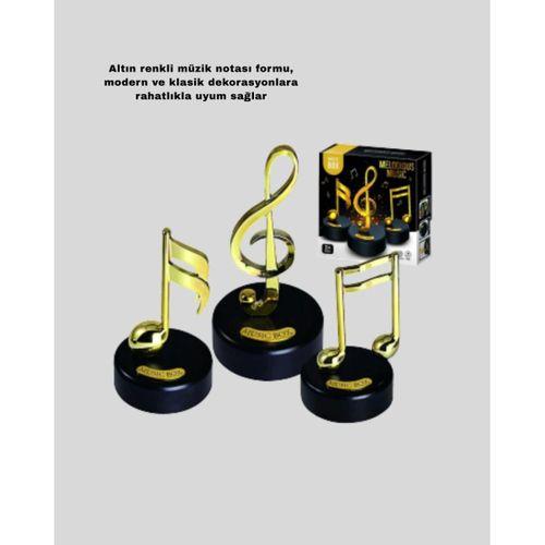 Altın Nota Figürlü Müzik Kutusu