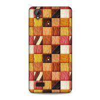 Vestel Venüs V5 Kılıf Patchwork (2) Kabı Turuncu Sarı