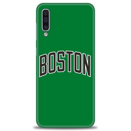 Samsung Galaxy A50S Kılıf HD Baskılı Kılıf - Boston Yeşil + Tam Ekran Koruyucu
