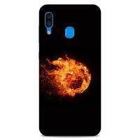 Lopard Samsung Galaxy A30 Uyumlu Kılıf FireX (29) Arka Koruma Kılıfı Ateş Topu