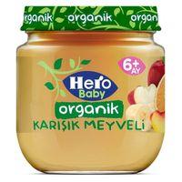 Hero Baby Hero Baby Organik Karışık Meyveli Püresi Kavanoz Mama 120 Gr