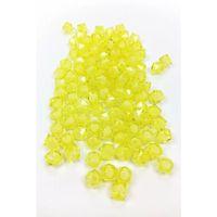 Küp Boncuk İçten Boncuklu Bileklik Çanta Boncuğu 10 mm 50 gr Sarı - BNC454