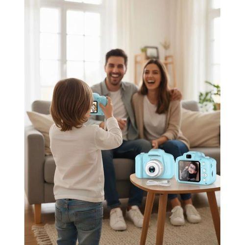 Mavi Mini Dijital Kamera Hd Video Fotoğraf Çekimli Usb Şarjlı Hafıza Kart Destekli