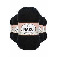 5 Adet Pırlanta Amigurumi El Örgü İpi Yünü Siyah 217