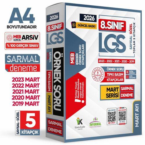 2026 8 Sınıf LGS Mart Ayı MEB Örnek Soru Tıpkı Basım 5li Sarmal Deneme Paketi Dijital Çözümlü