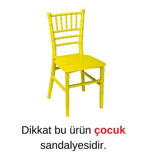 Sağlam Plastik Mandella Trend Çocuk Sandalyesi Sarı