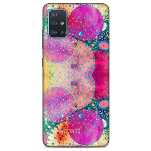 Samsung Galaxy A51 Kılıf Pastel Renkler (47) Crystal Flex Kılıf Fuşya Sarı