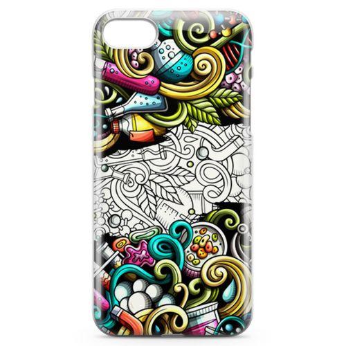 Apple iPhone 7 Kılıf Kimya Doodle Arka Kapak Koruma Desenli Full Koruyucu