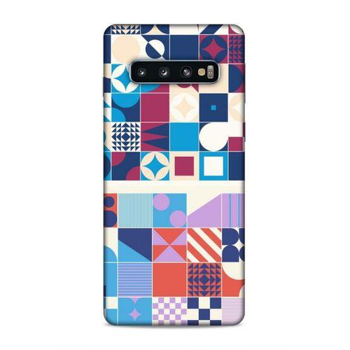 Samsung Galaxy S10 Uyumlu Kılıf Insomnia (5) Koruma Kabı Lacivert Kırmızı