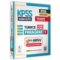 2026 KPSS Önlisans/Ortaöğretim Türkçenin Kara Kutusu KONU KONU PARAGRAF 1 ÖSYM Çıkmış Soru Bankası