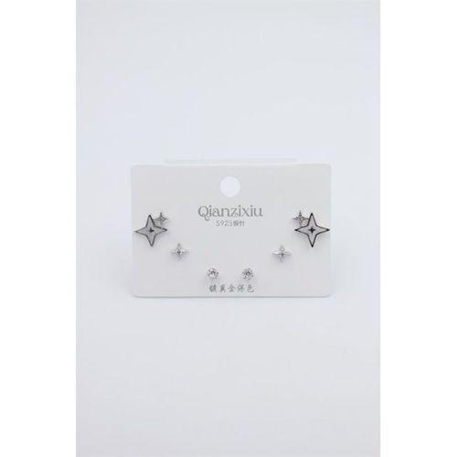 Çoklu Set Küpe - Gümüş