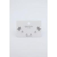 Çoklu Set Küpe - Gümüş