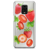 Xiaomi Redmi Note 9S Kılıf Çilek Reçeli Arka Kapak Koruma Desenli Full Koruyucu