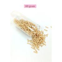 Uzun Boru Kesme Boncuk Çap 2mm Uzunluk 10 mm - 60 Gram - Koyu Krem - BNC268