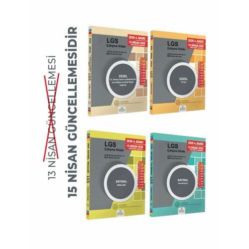 2026(Nisan Güncellemesi dahil)8 Sınıf LGS Çıkmış Soru ve MEB Örnek Soruları Çalışma Kitabı 4lü SET RENKLİ A4 Boyut