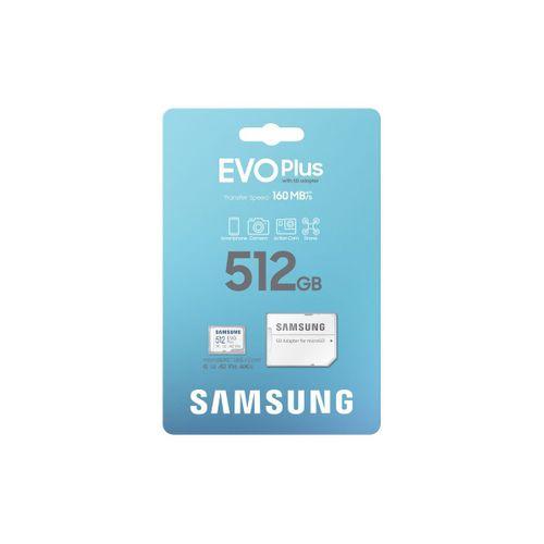 512GB SAMSUNG EVO PLUS MICROSDXC UHS-I U3 V30 A2 160MB/s MB-MC512SA/TR