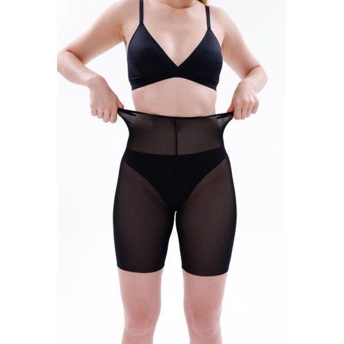 Siyah Mı Emay 2705 Lazer Tül Toparlayıcı Paçalı Boxer Hayalet Korse