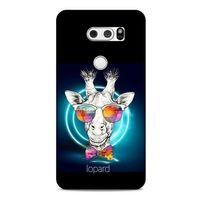 LG K50S Kılıf FunnyMaX (6) Silikon Kılıf Siyah Zürafa