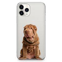 Apple iPhone 11 Pro Max Kılıf Shar Pei Arka Kapak Koruma Desenli Full Koruyucu