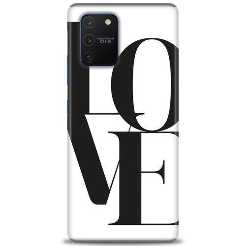 Samsung Galaxy A91 / S10 Lite Kılıf HD Baskılı Kılıf - Love + Tam Ekran Koruyucu