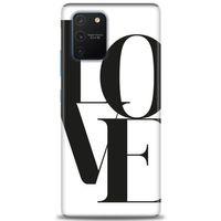 Samsung Galaxy A91 / S10 Lite Kılıf HD Baskılı Kılıf - Love + Tam Ekran Koruyucu