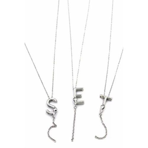 Uzak Şehir Harf Kolye - Gümüş