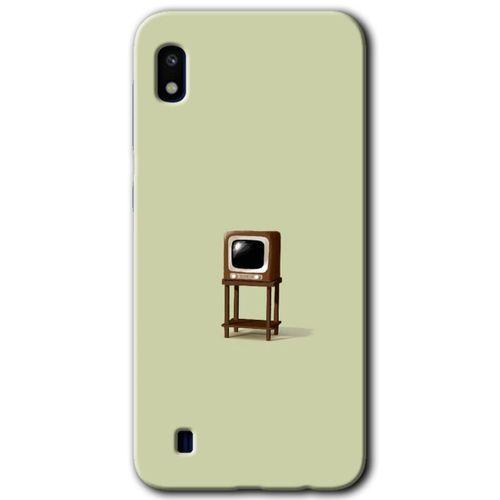 Samsung Galaxy A10 Kılıf Baskılı Kapak - Retro-TV +Tam Ekran Koruyucu