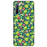Frutix Çilek Lime  01 Oppo Reno 3 Kılıf Desenli Silikon