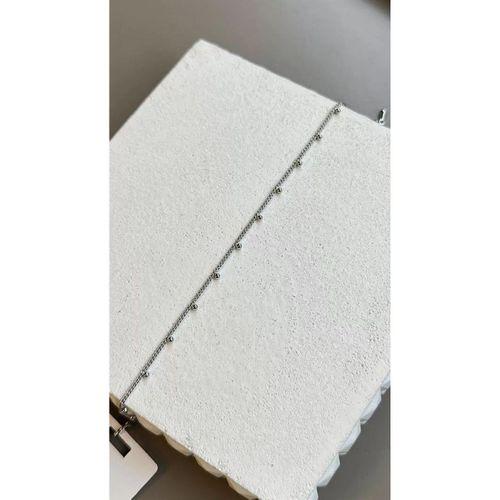 Boncuklu Yıldız Bileklik - Gümüş