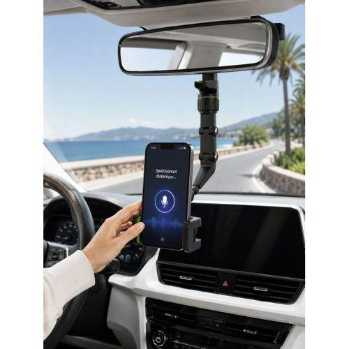 Araç İçi Telefon Tutucu Dikiz Aynasına Takılan Sabit Ve Ayarlanabilir