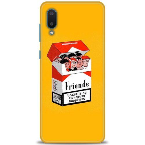 Samsung Galaxy A02 Kılıf HD Baskılı Kılıf - Friends + Tam Ekran Koruyucu