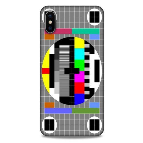 Retro (24) Desen Darbe Emici Kılıf Renkli Apple iPhone XS Max Kılıf