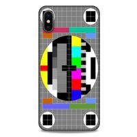 Retro (24) Desen Darbe Emici Kılıf Renkli Apple iPhone XS Max Kılıf