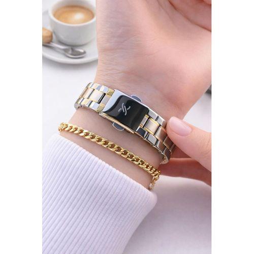 Daniel Klein Çelik Kordonlu 2 Yıl Garantili 3 Atm Suya Dayanıklı Kadın Kol Saati+Bileklik BF.11024.4