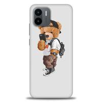 Xiaomi Redmi A1 Kılıf HD Baskılı Kılıf - Teddy Bear Cool + Tam Ekran Koruyucu