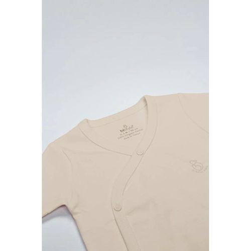 Nessiworld Bistyle Organik Natural Basic Style Kruvaze Yarım Kol Body BS17101 Bej