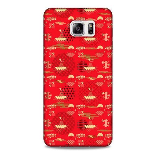 Samsung Galaxy Note 5 Kılıf Japonya (1) Kılıfı Sarı Kırmızı