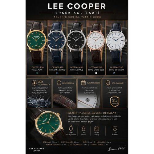Lee Cooper Deri Kordon Takvimli Kadran 2 Yıl Garantili 5 Atm Suya Dayanıklı Erkek Kol Saati 8248.351