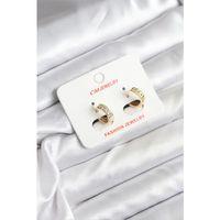 14K Gold Renk Kaplama CM Kadın Küpe