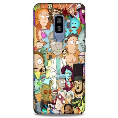 Samsung Galaxy S9 Plus Uyumlu Kılıf Rick And Morty (35) Fit Design Kılıf Cop Rick