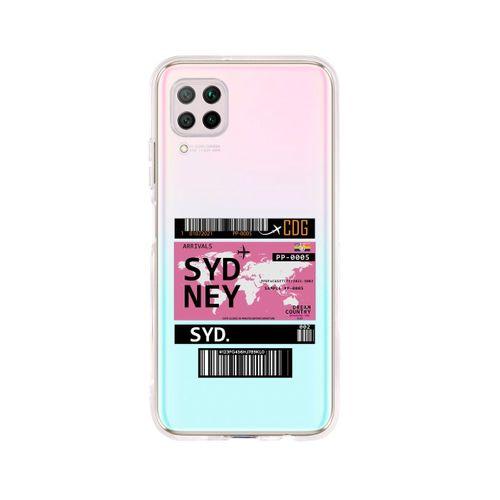 Huawei P40 Lite Sydney Desenli Premium Şeffaf Silikon Kılıf