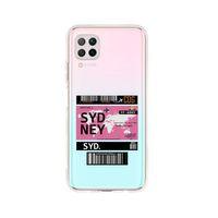 Huawei P40 Lite Sydney Desenli Premium Şeffaf Silikon Kılıf
