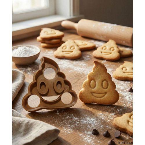 Emoji Figürlü Kurabiye Kalıbı ve Hamur Kesici – Mizah Temalı Şeker Hamuru ve Oyun Hamuru İçin Tek Parça Kalıp
