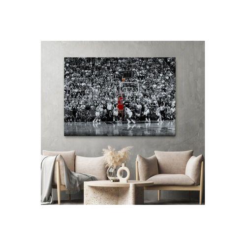 Michael Jordan Üçlük Şutu Kanvas Duvar Tablosu-5139